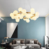 Nordic glass round ball personality chandelier