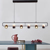 Nordic creative long strip dining pendant light