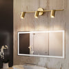 All copper led bathroom wall light