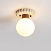 Cream wind natural travertine aisle ceiling lamp