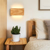 Japanese style LED solid wood wall lamp