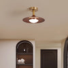 Retro creative flying saucer corridor balcony ceiling lamp