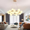 Nordic glass round ball personality chandelier