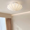 Cream silk bedroom ceiling lamp