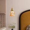 Medieval style bedroom bedside glass flower small chandelier