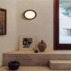 Solid wood glass ball wall lamp