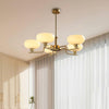 French style Bauhaus glass chandelier