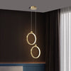 All copper bedroom bedside chandelie