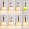 Wabi-sabi style bedroom bedside ceramic chandelier