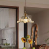 French flower glass chandelier