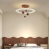 Walnut Grain Bedroom Chandelier