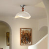 Medieval style eggshell bedroom ceiling lamp