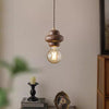 Japanese retro walnut chandelier