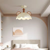 Creative Cream Style Red Panda Ceiling Lamp