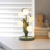 French flower table lamp