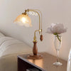 Medieval style bedroom bedside study flower table lamp