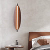 Creative Leaves walnut wood grain wall lamp