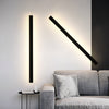 Black strip LED courtyard aisle wall light