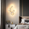 Creative ceramic lotus leaf wall lamp