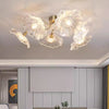 Retro creative lotus leaf ceiling lamp