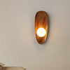 Vintage solid wood bedside corridor wall lamp