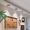 Retro solid wood corridor LED ceiling light