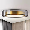 All copper LED living room ceiling lamp