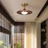 Retro creative flying saucer corridor balcony ceiling lamp