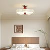 Cream style creative wave ceiling lamp