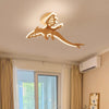 Cartoon dinosaur solid wood ceiling lamp