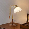 Medieval style bedroom bedside study flower table lamp