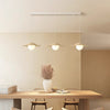 Cream style glass dining pendant light