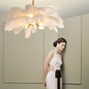 Ostrich Feather Bedroom Chandelier