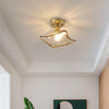 American retro aisle glass ceiling lamp