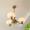 French style Bauhaus glass chandelier