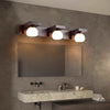 Solid wood bathroom wall light