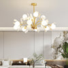 Cream Style Copper Ceramic Chandelier