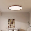 Adjustable walnut color ceiling lamp