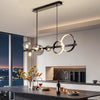 Long Magic Bean Glass Dining Chandelier