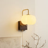 Creative cotton shape solid wood wall lamp