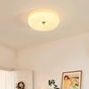 French style cream wind glass ceiling light