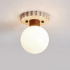 Cream wind natural travertine aisle ceiling lamp