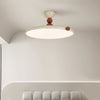 Cream style flying saucer bedroom ceiling lamp