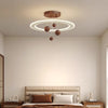 Walnut Grain Bedroom Chandelier