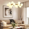 Nordic glass round ball personality chandelier