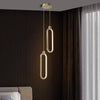 All copper bedroom bedside chandelie