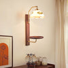 Vintage wabi-sabi cream style bedroom living room storage atmosphere wall lamp