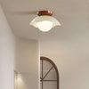 Cream style creative flower aisle ceiling lamp