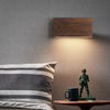 Japanese style LED solid wood wall lamp