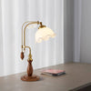 Medieval style bedroom bedside study flower table lamp